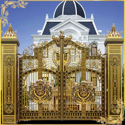 Cổng nhôm đúc sư tử sánh đôi